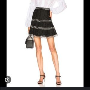 ALEXIS “Kamryn” flared embroidered skirt